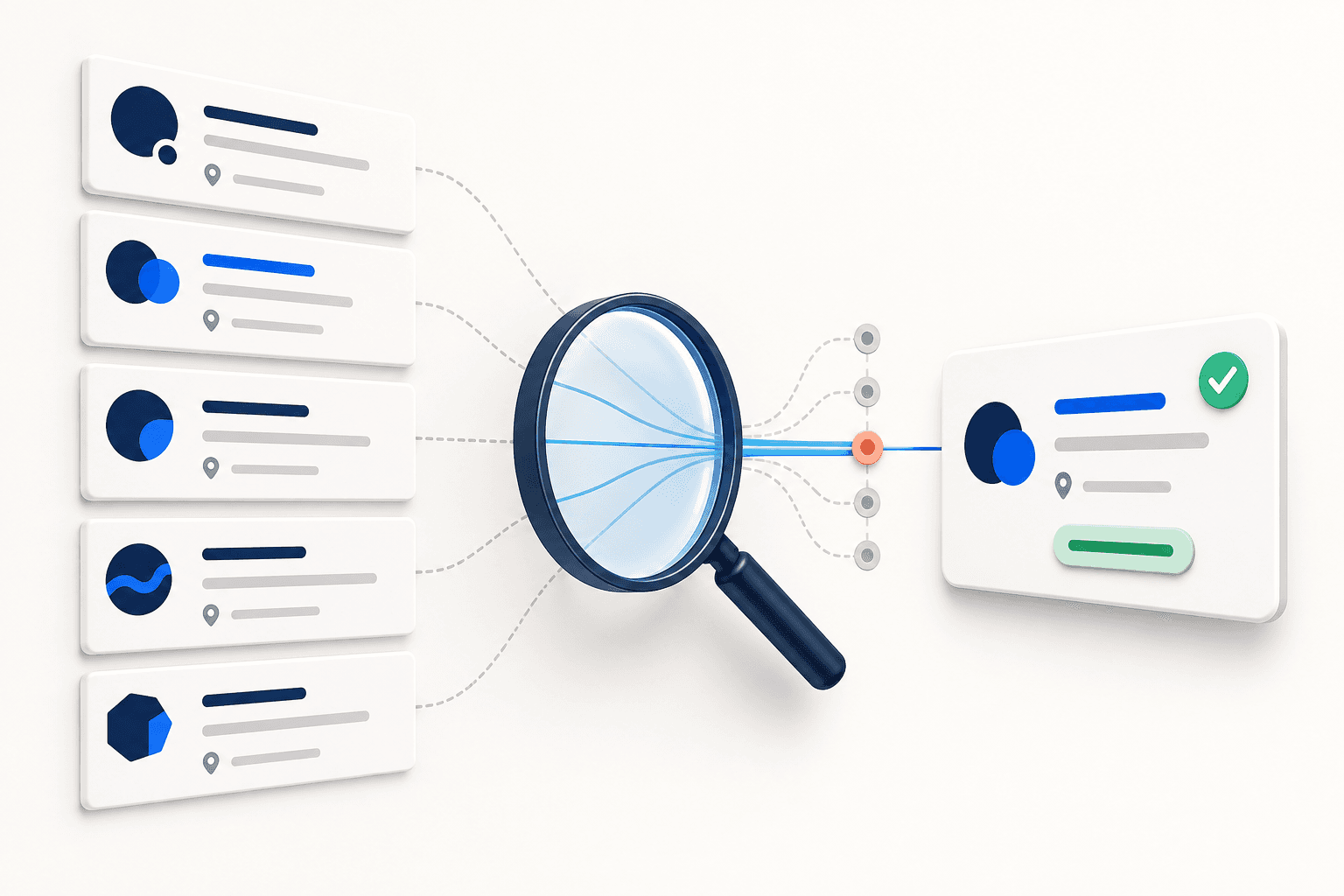 Multiple company candidates being evaluated into one confirmed company record