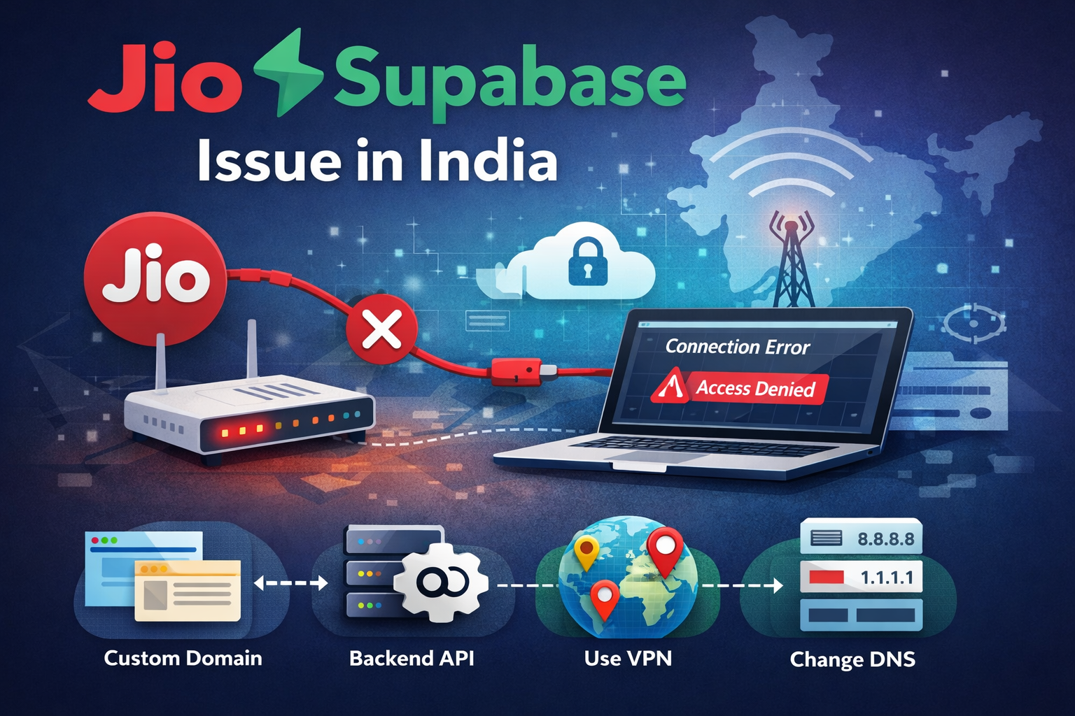 Jio Supabase Issue — Why Your App Fails on Jio & How to Fix It