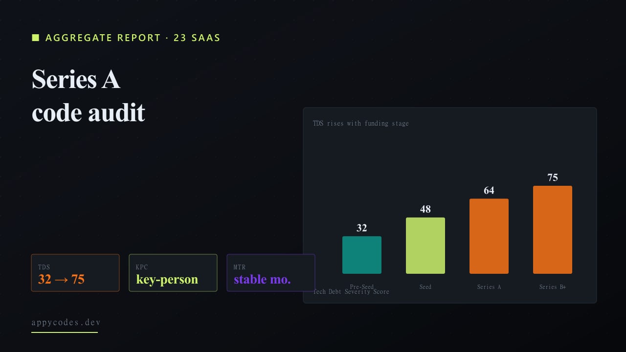 Series A SaaS codebase audit