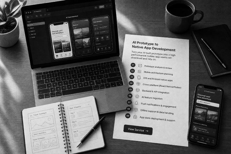 AI Prototype to Native App Development